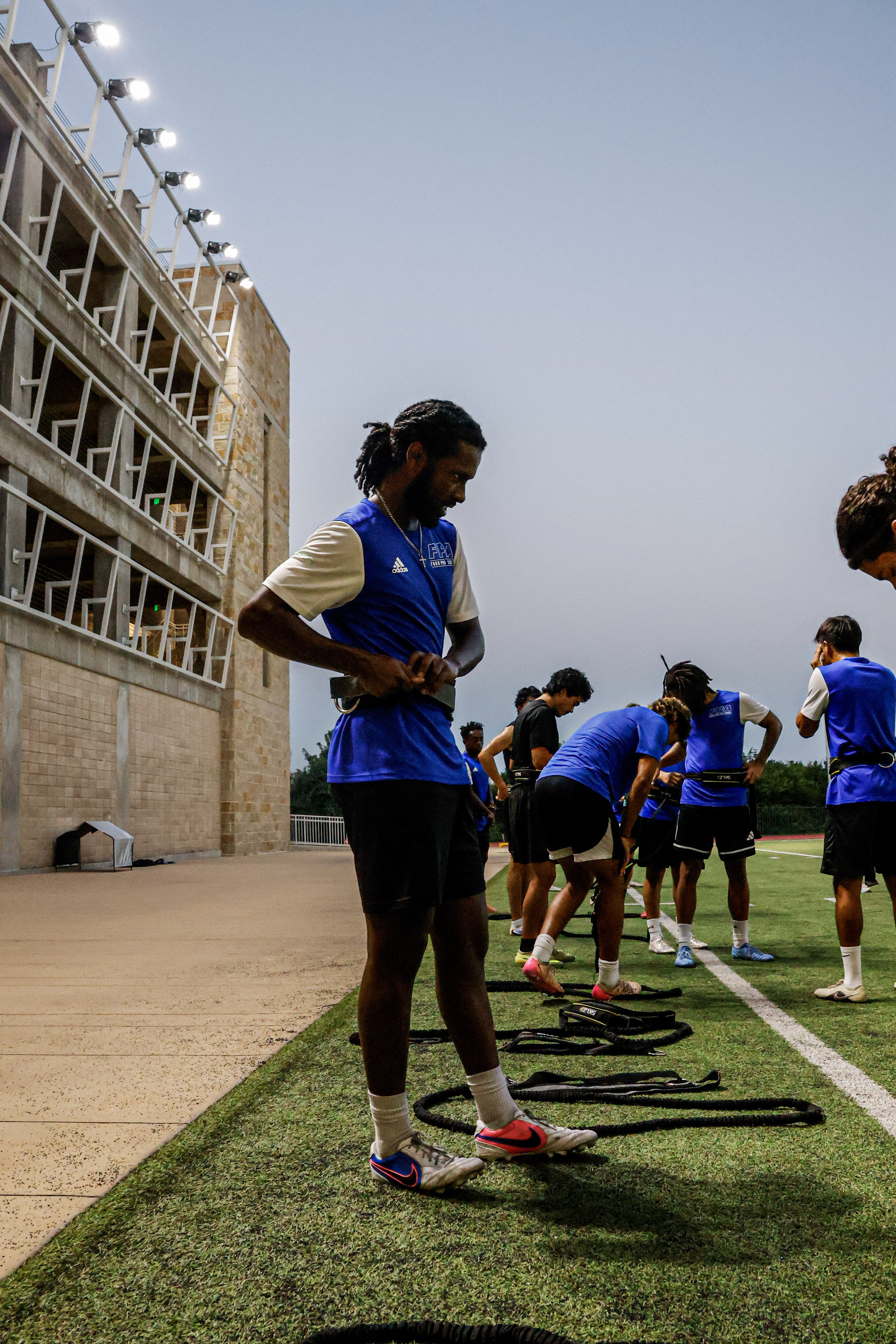 FPA players in field training session